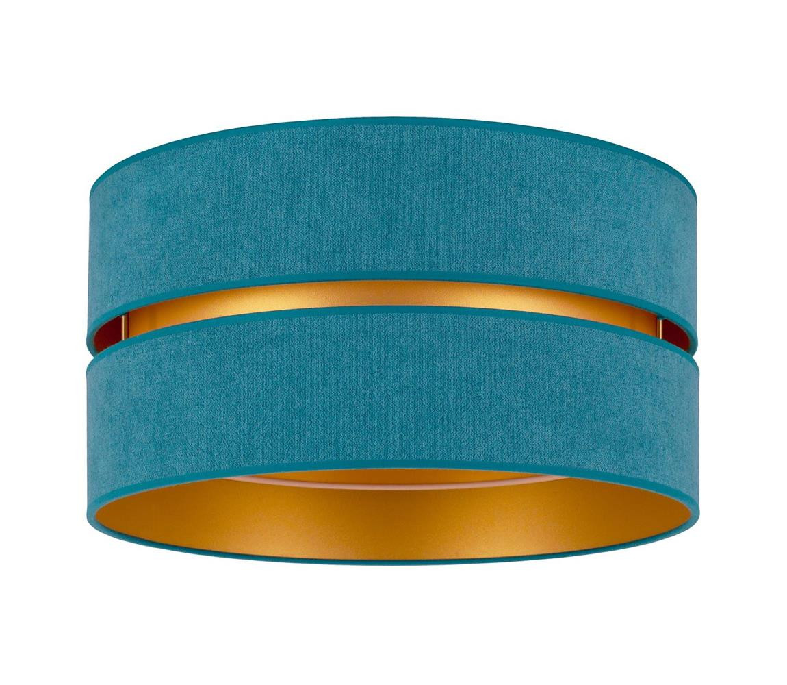- Stropní svítidlo DUO 1xE27/40W/230V pr. 40 cm tyrkysová/zlatá