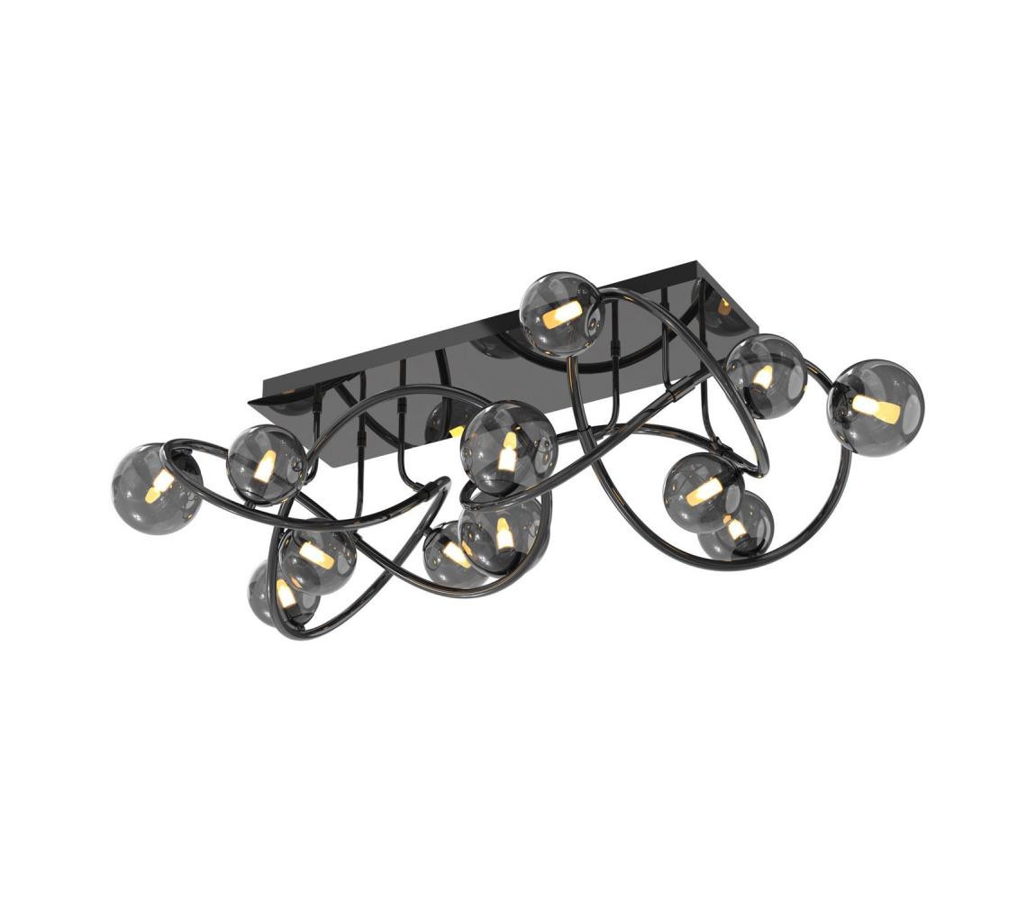 Wofi Wofi 9014-1205 - LED Přisazený lustr NANCY 12xG9/3,5W/230V černá/chrom