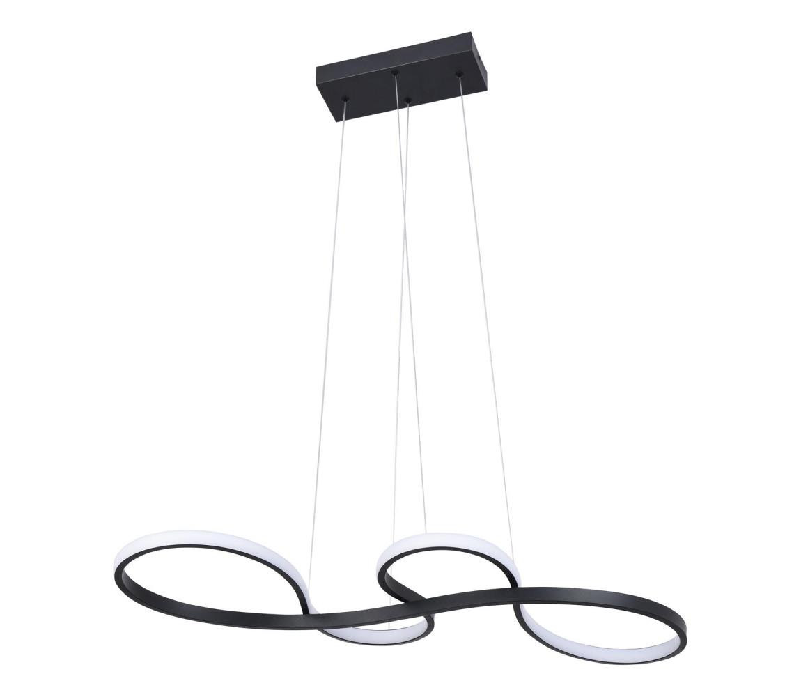 LED Lustr na lanku SALSA LED/38W/230V 4000K černá