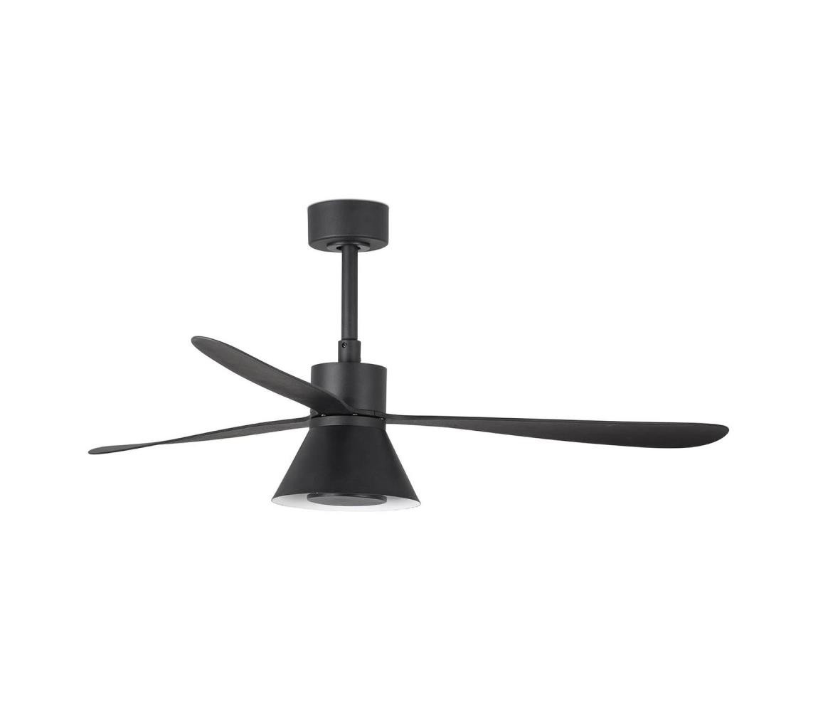 FARO Barcelona FARO 33761WT-23-LED Stm. vent. AMELIA L CONE LED/20W/230V černá pr.132 cm WT +DO