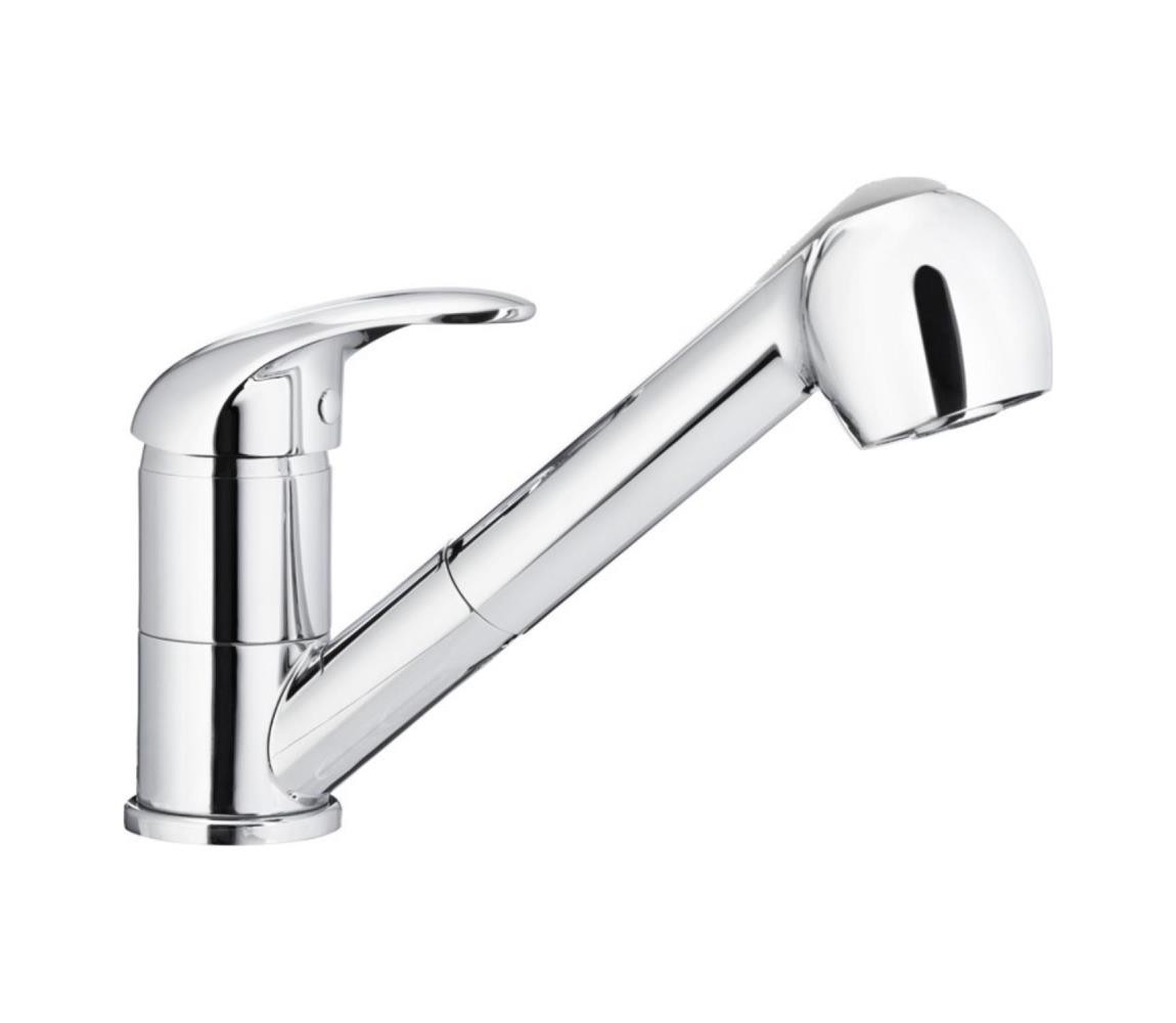 KFA Armatura KFA Armatura 6613-110-00 - Dřezová baterie s vytahovací sprškou INDIRA l. chrom