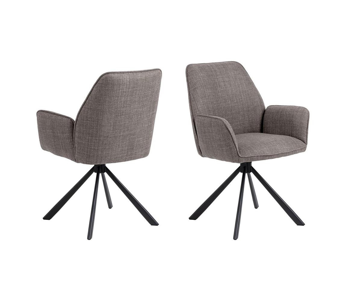 Actona Jídelní židle ESME 2 ks šedá