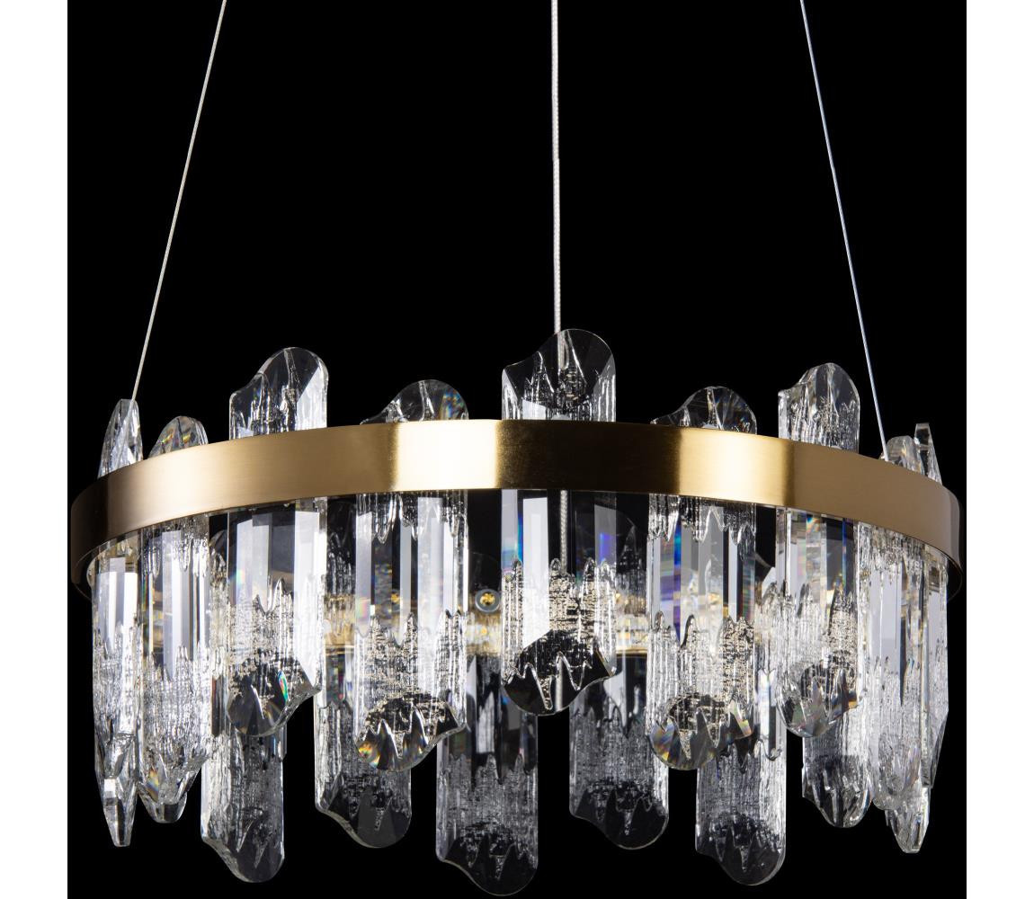 LED Lustr na lanku LED/50W/230V pr. 40 cm zlatá