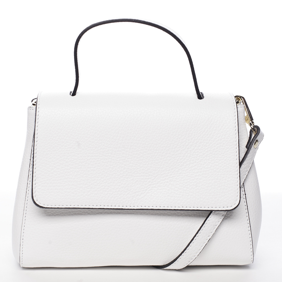 Dámská kožená kabelka do ruky bílá - ItalY Fatismy bílá