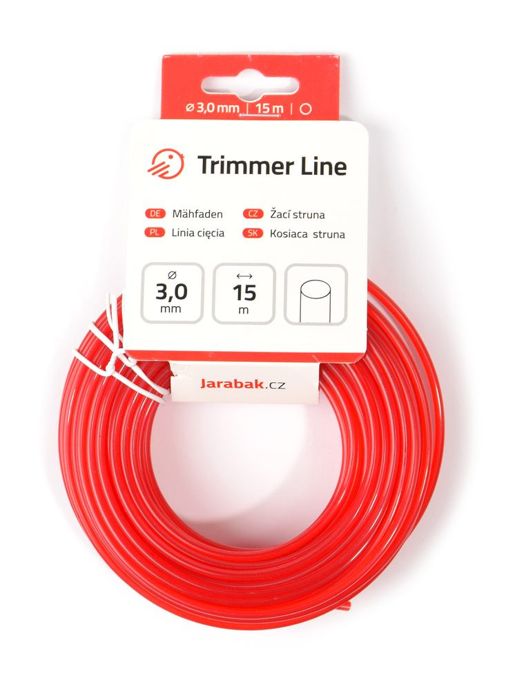 Žací struna Jarabák kulatá 3 mm x 15 m