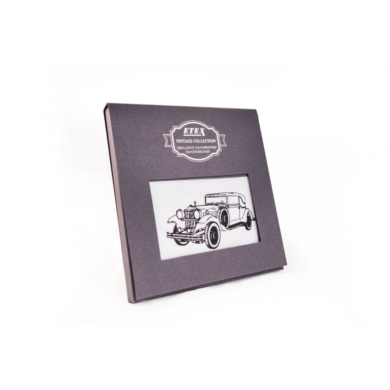 Pánský kapesník Etex Auto M35 1 ks - bílý-černý