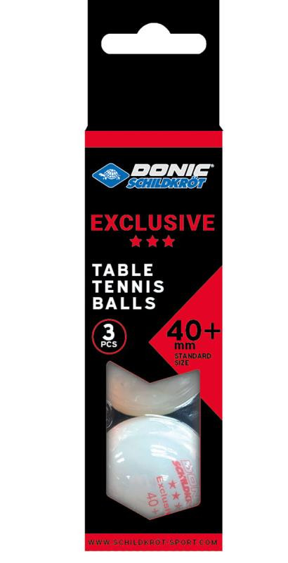 Donic Exclusive 3* - 3 Ks míčky