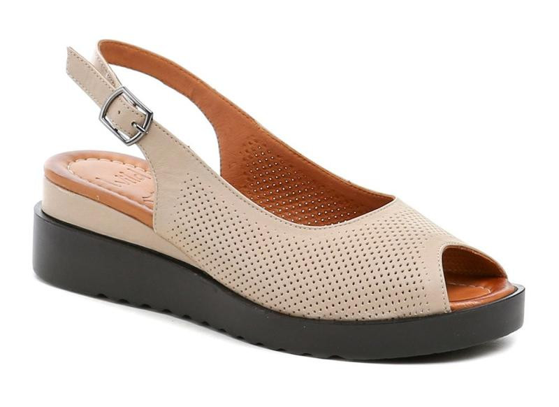 Wild 037738D béžová dámská letní obuv na klínku
