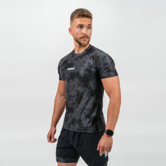 Nebbia Kompresní Camouflage tričko MAXIMUM 338 black N338