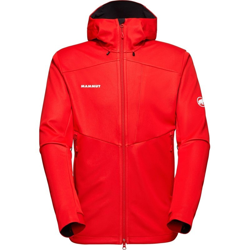 Mammut Pánská bunda Mammut Ultimate VII SO s kapucí Mammut red