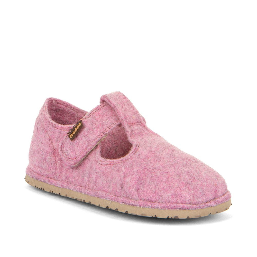 Dívčí barefoot bačkory FLEXY WOOLY Pink; Froddo; G1700378-7; růžová - 25