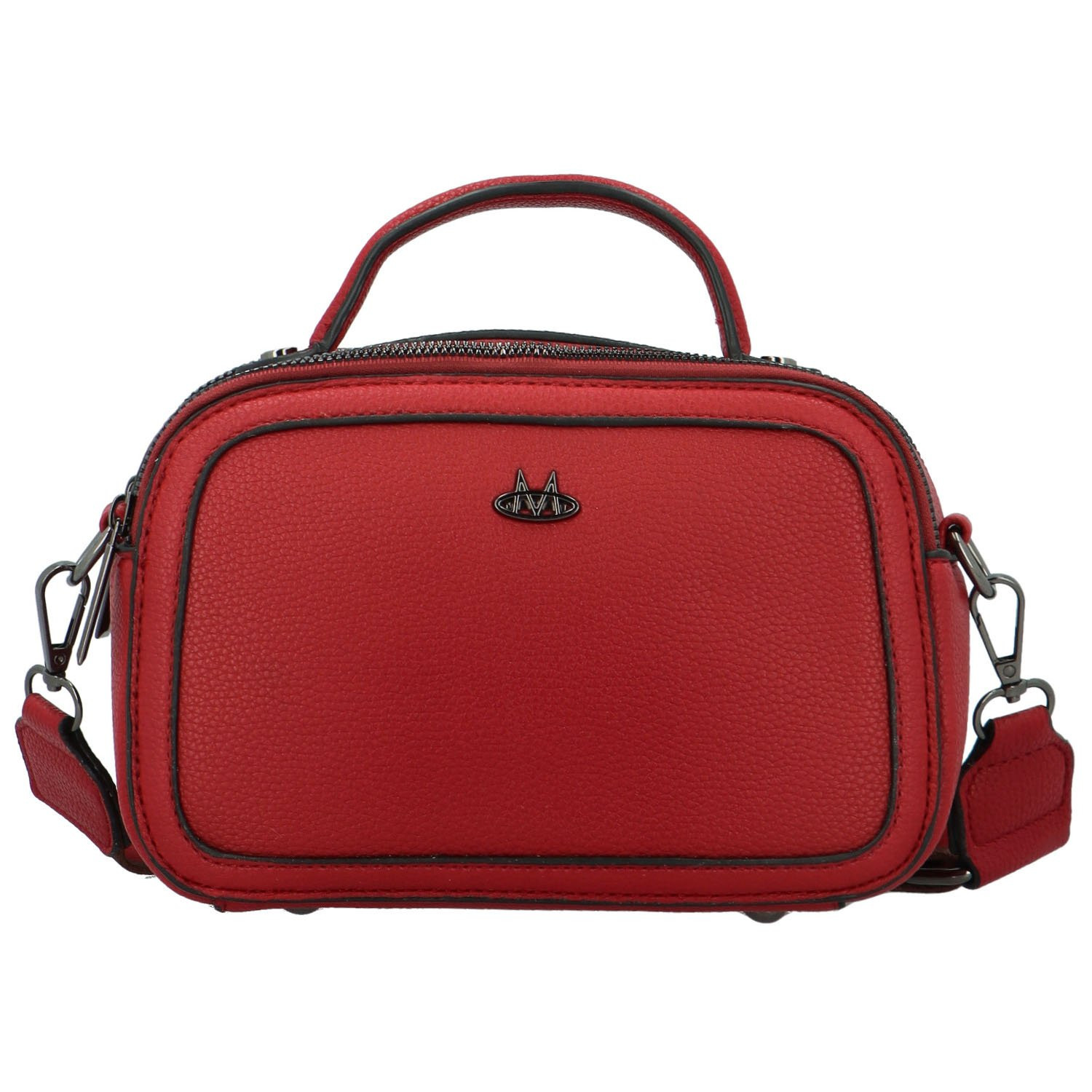 Stylová dámská koženková crossbody kabelka Katin, červená