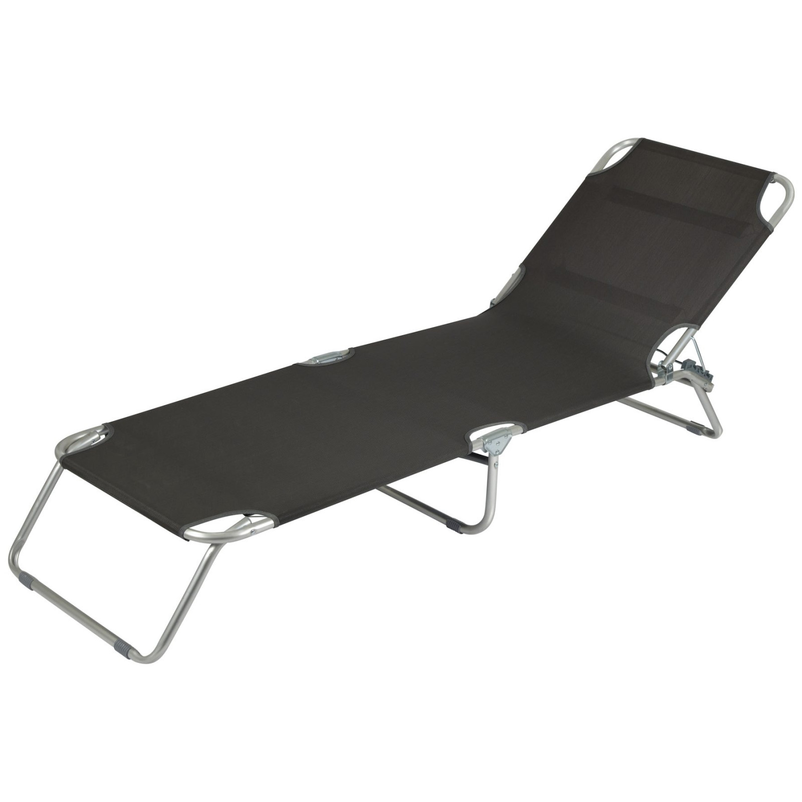 Plážové lehátko Bo-Camp Sun lounger with sunscreen Barva: černá