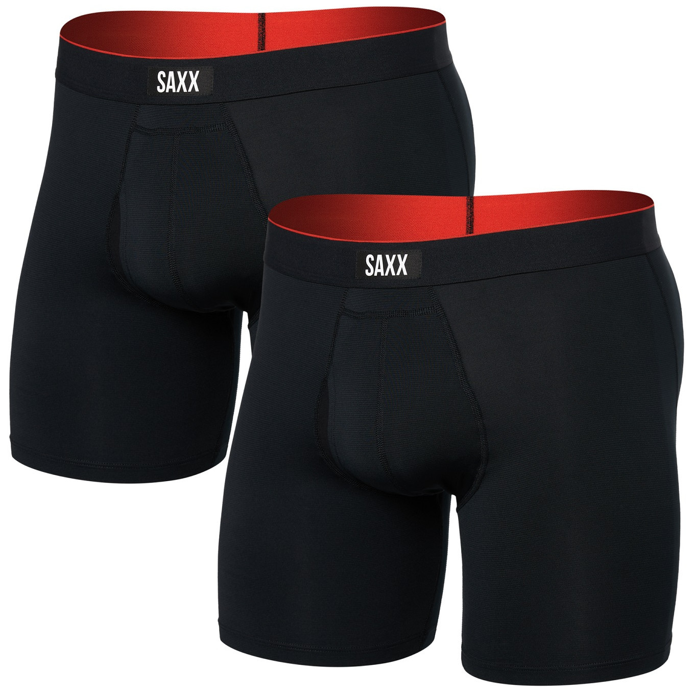 Boxerky Saxx Multi-Sport Mesh Boxer Brief Fly 2Pk Velikost: L / Barva: černá