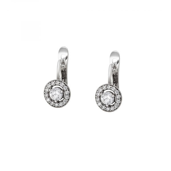 Náušnice se syntetickými kameny 336-185-000380 3.15g