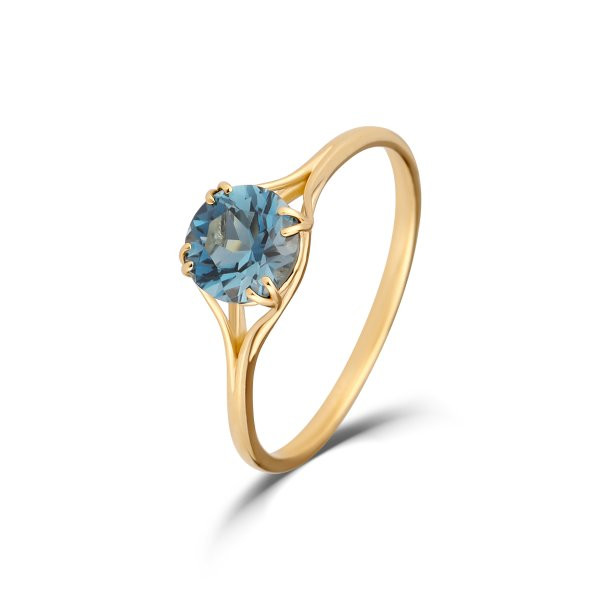 Prsten s topazem 224-956-LT32 52-1.20g