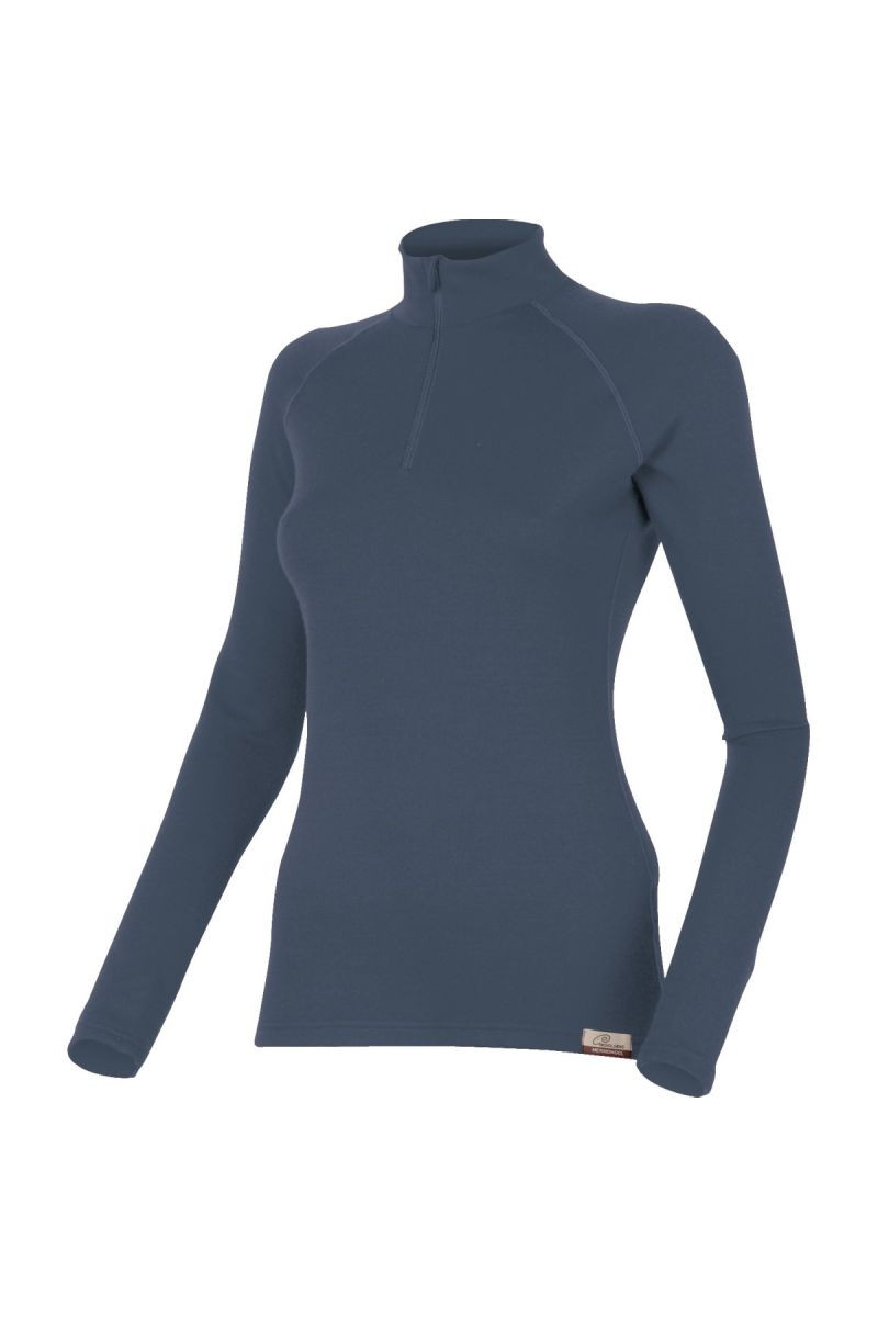 Lasting RITA 5656 modrá vlněná merino mikina Velikost: L 8595067824864