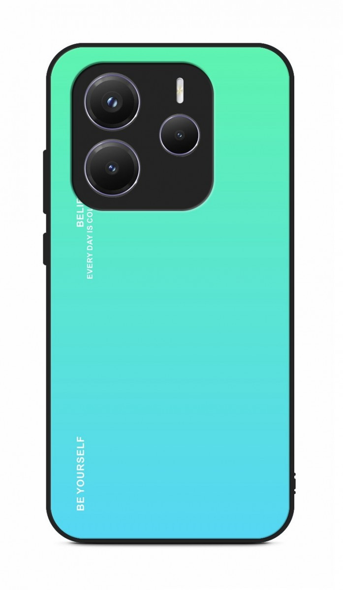 Kryt TopQ LUXURY Xiaomi Redmi Note 14 5G pevný duhový zelený 136664