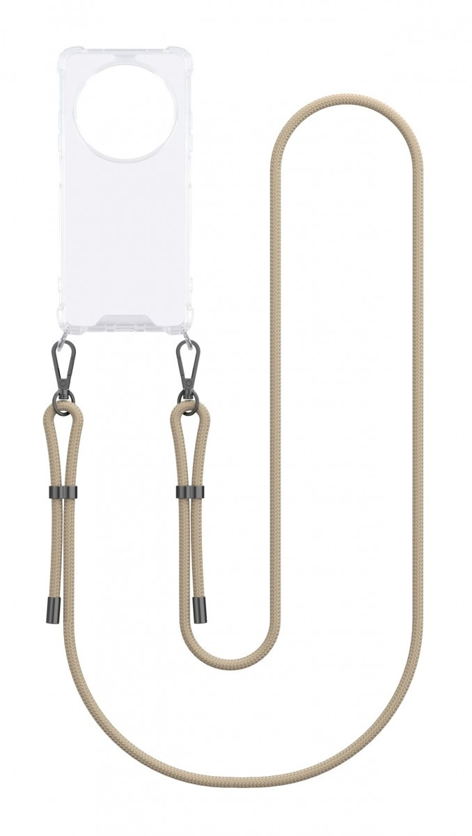 Kryt TopQ Armor Xiaomi Redmi 14C s béžovou šňůrkou průhledný 136074