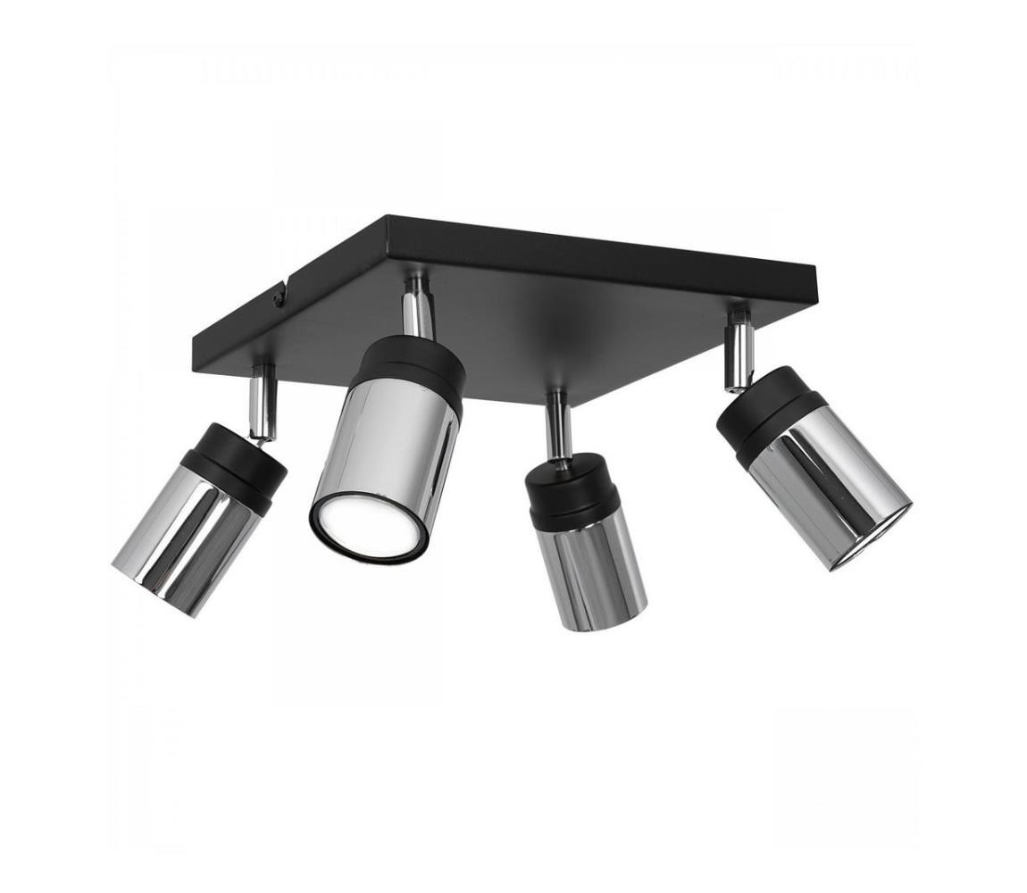 Bodové svítidlo NEST 4xGU10/8W/230V černá/chrom