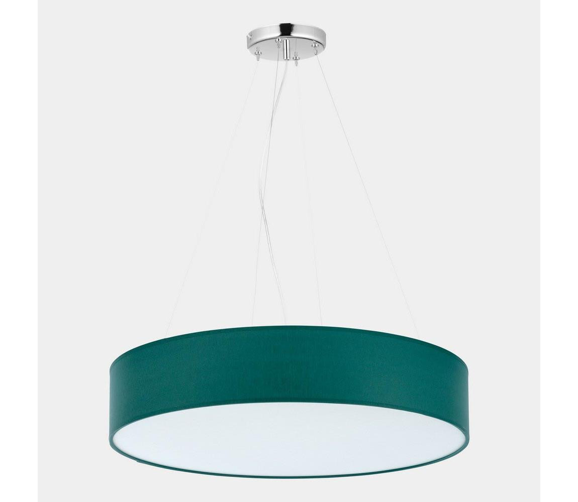 Lustr na lanku RONDO 4xE27/15W/230V zelená