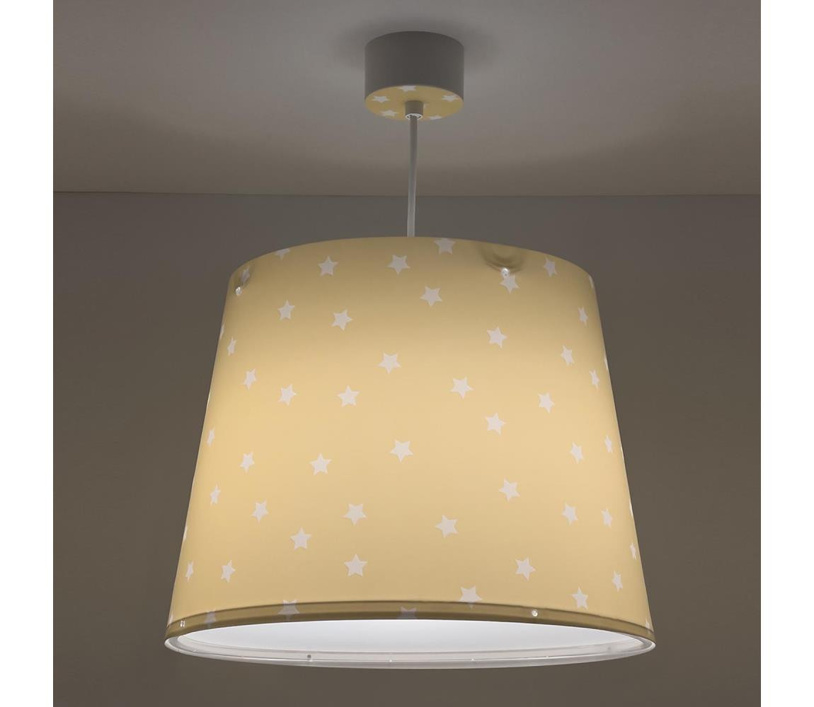 Dalber Dalber 82212A - Dětský lustr STAR LIGHT 1xE27/60W/230V žlutá