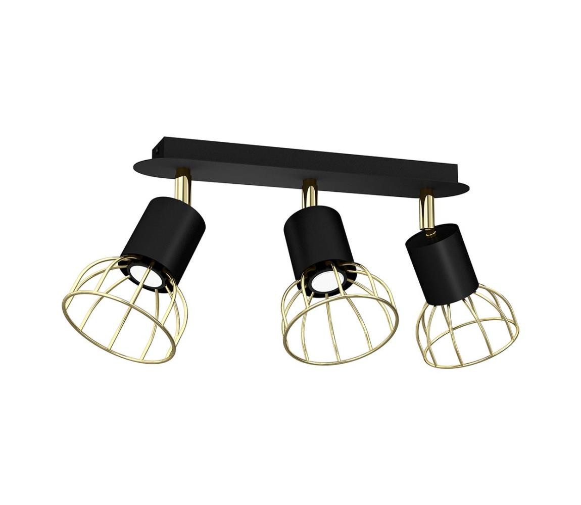 Bodové svítidlo DANTE 3xGU10/25W/230V černá/zlatá