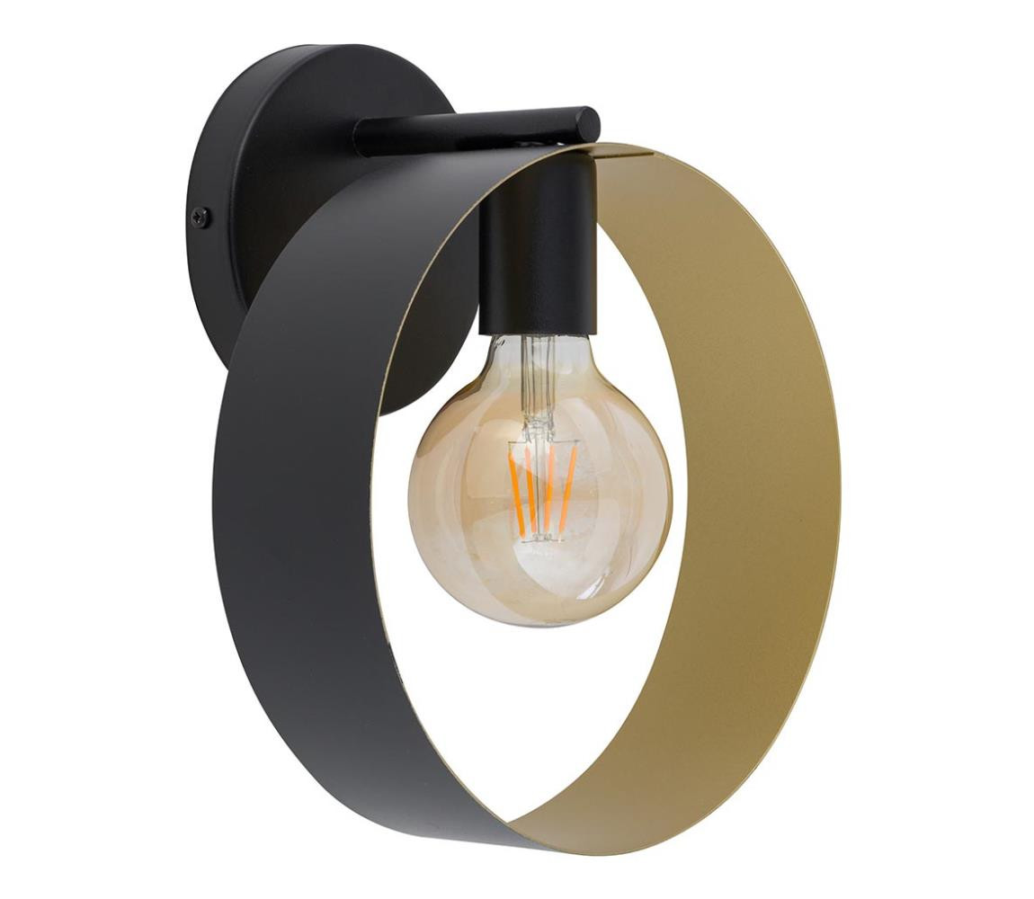 Nástěnné svítidlo HAPPY 1xE27/60W/230V černá/zlatá