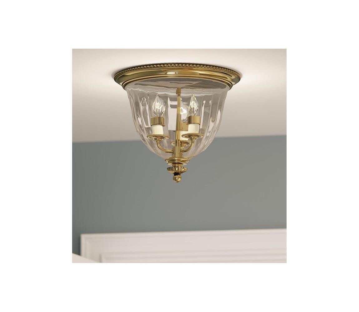 Elstead Hinkley HK-CAMBRIDGE-F-B - Stropní svítidlo CAMBRIDGE 3xE14/60W/230V zlatá
