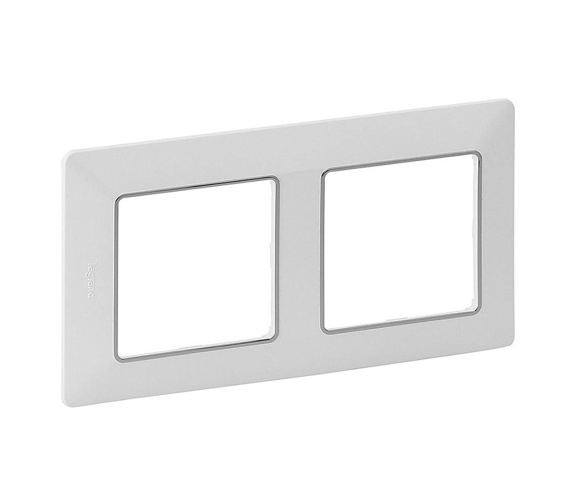 LEGRAND Legrand 754032 - Rámeček pro spínače VALENA LIFE 2P bílá/chrom