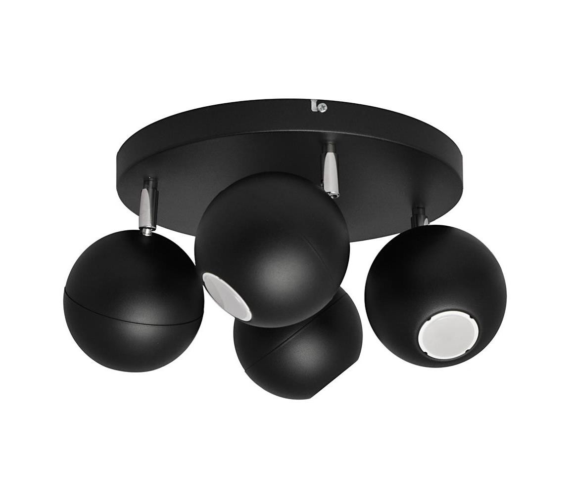 LED Bodové svítidlo MIDWAY 4xGU10/6,5W/230V černá