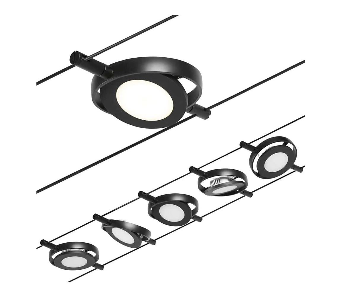 Paulmann Paulmann 94418 - SADA 5xLED/4,5W Bodové svítidlo ROUNDMAC 230V černá