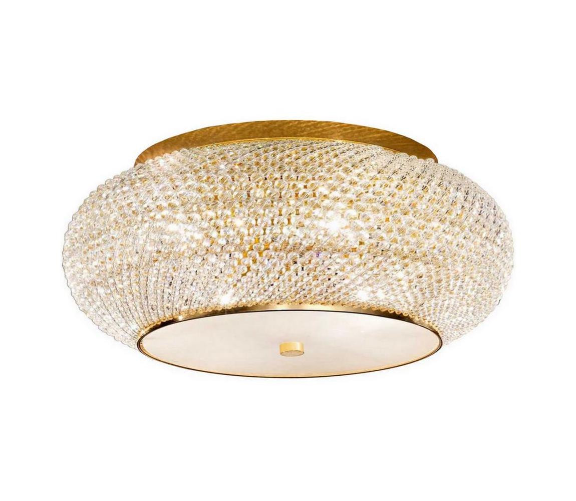 Ideal Lux Ideal Lux - Křišťálové stropní svítidlo PASHA 14xE14/40W/230V pr. 65 cm zlatá