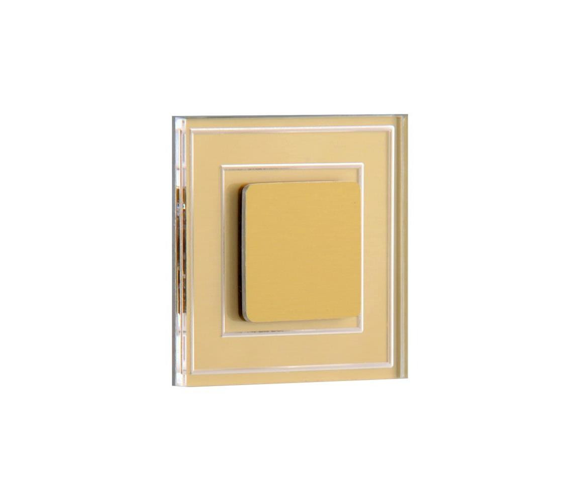 LDST LDST KE-01-SZ-BC8 - LED schodišťové svítidlo KELLY 8xLED/1,2W/230V zlatá 3500K