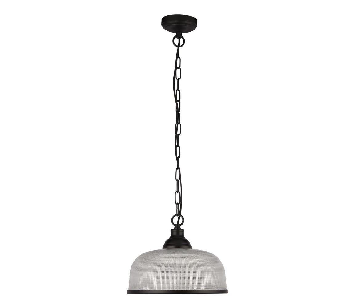 Searchlight Searchlight 1682BK - Lustr na řetězu BISTRO 1xE27/60W/230V černá