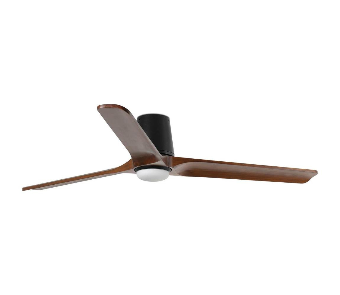 FARO Barcelona FARO 33839-1TW-LED Stm. vent. HEYWOOD TUB L 10W/230V borovice/černá pr.132 cm+DO