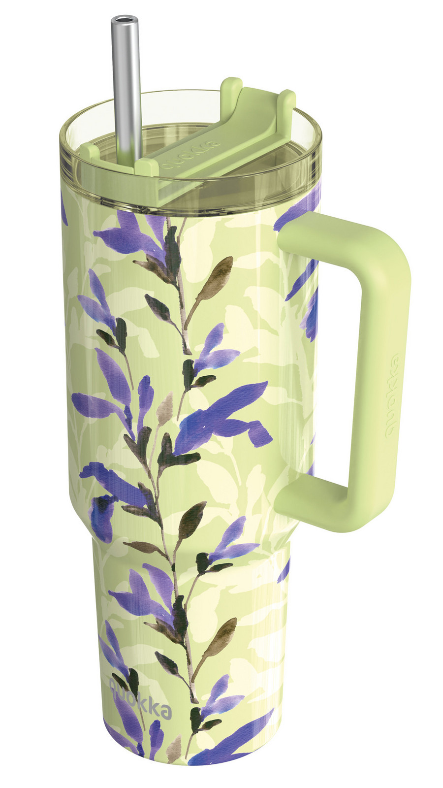 Termohrnek Stream s brčkem, 1,2l, Quokka, matcha