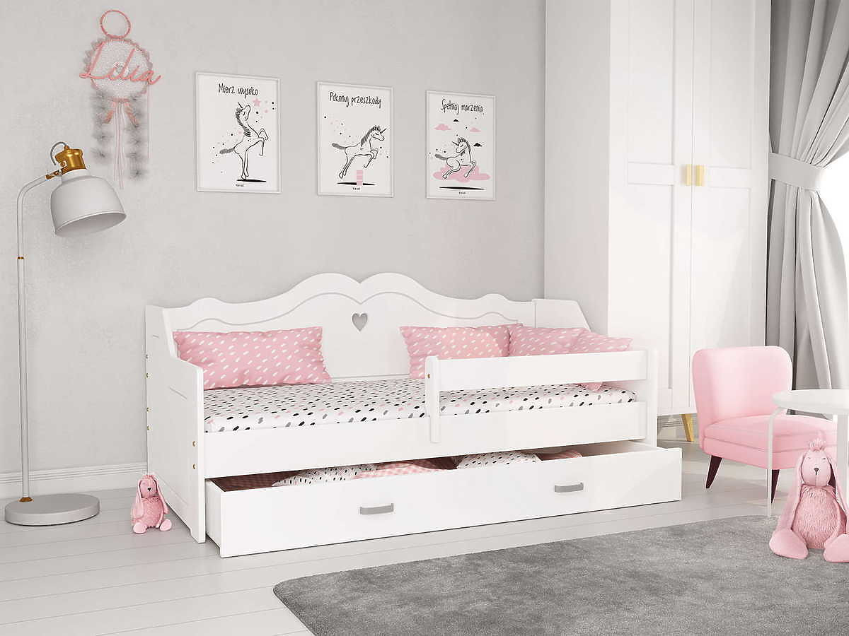 Ourbaby Children's bed Julie - white postel 160x80 cm
