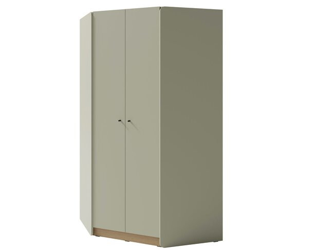 MEBLAR Šatní skříň ASTONIA 2, eukalyptus / dub 95x195x95 eukalyptus / dub