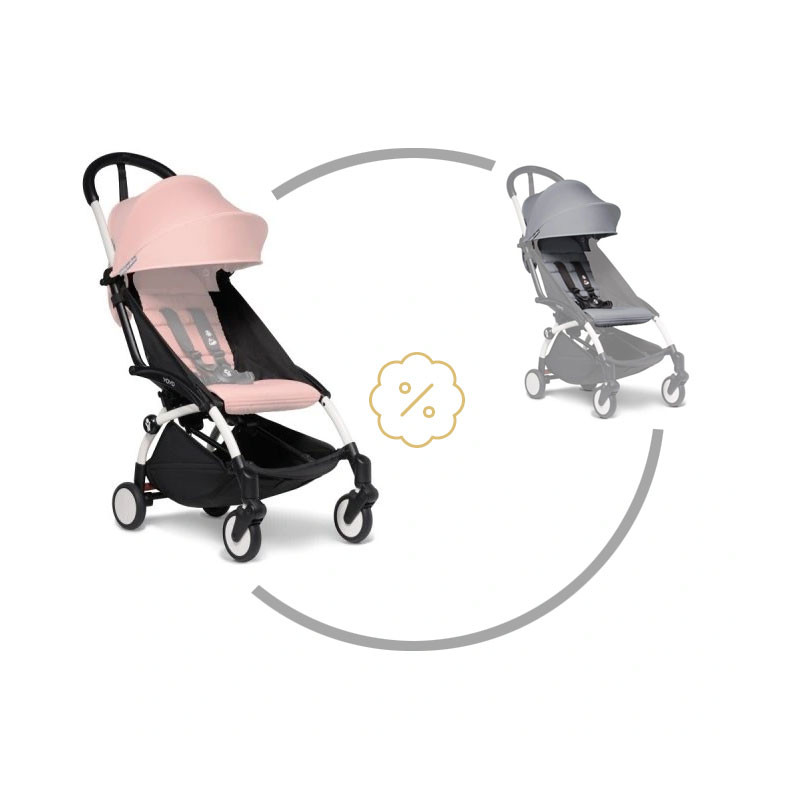 BABYZEN YOYO2 rám, White + Color Pack 6+
