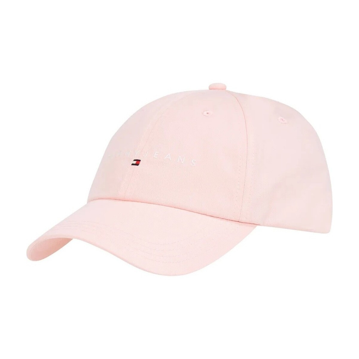 Tommy Jeans  LINEAR LOGO 6 PANEL CAP  Růžová