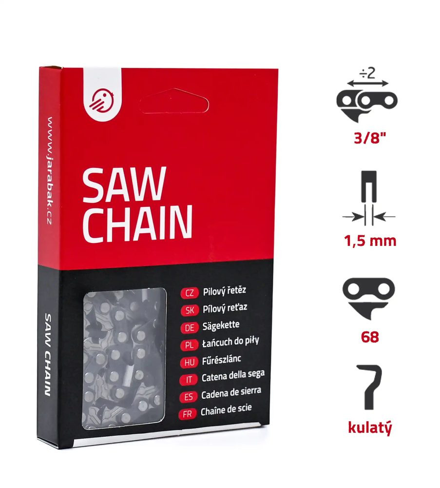 Pilový řetěz Jarabák 1,5-3/8