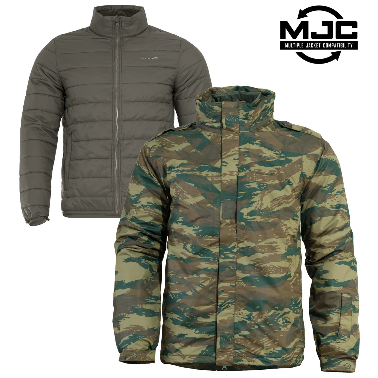 Bunda Pentagon GEN V 3.0 Parka - řecký vzor, XXL