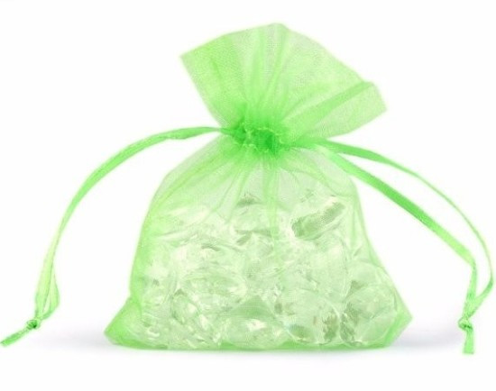 Paper Design Dárkový sáček organza 12 x 17 cm - zelený - 249639