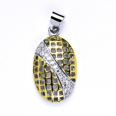 Stříbrný přívěsek s čirými zirkony,přívěsek ze stříbra, váha 3,48 g