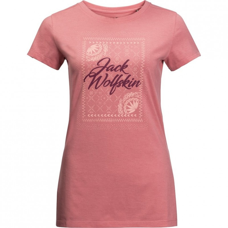 Jack Wolfskin Dámské tričko Jack Wolfskin Sea breeze Rose quartz