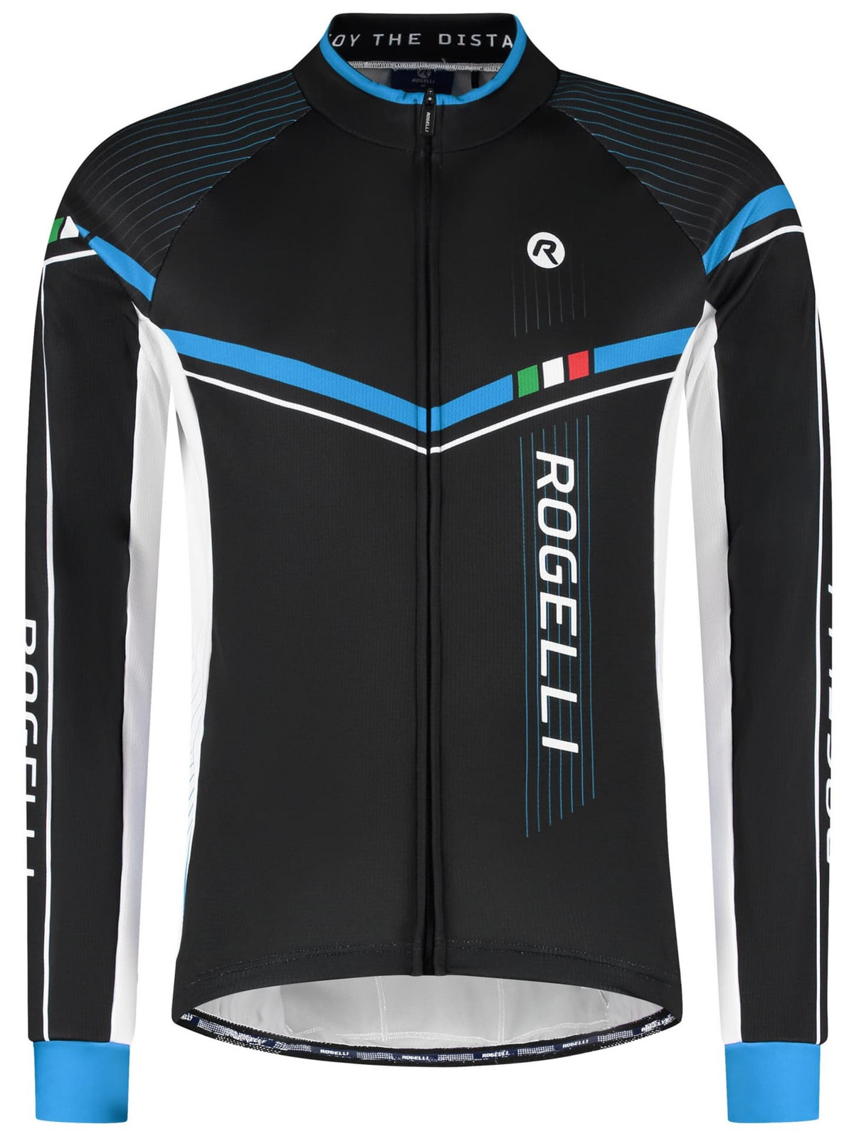 Cyklistický dres Rogelli GARA MOSTRO 2 s dlouhým rukávem, modrý M