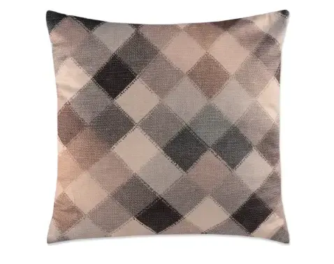 Dekorační polštář Monika 45x45 cm, hnědý