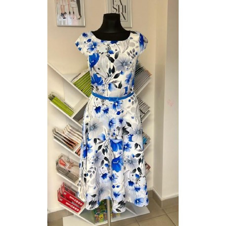 Dámské šaty Meda midi, Velikost 46, Barva Barevná Gotta 0020055