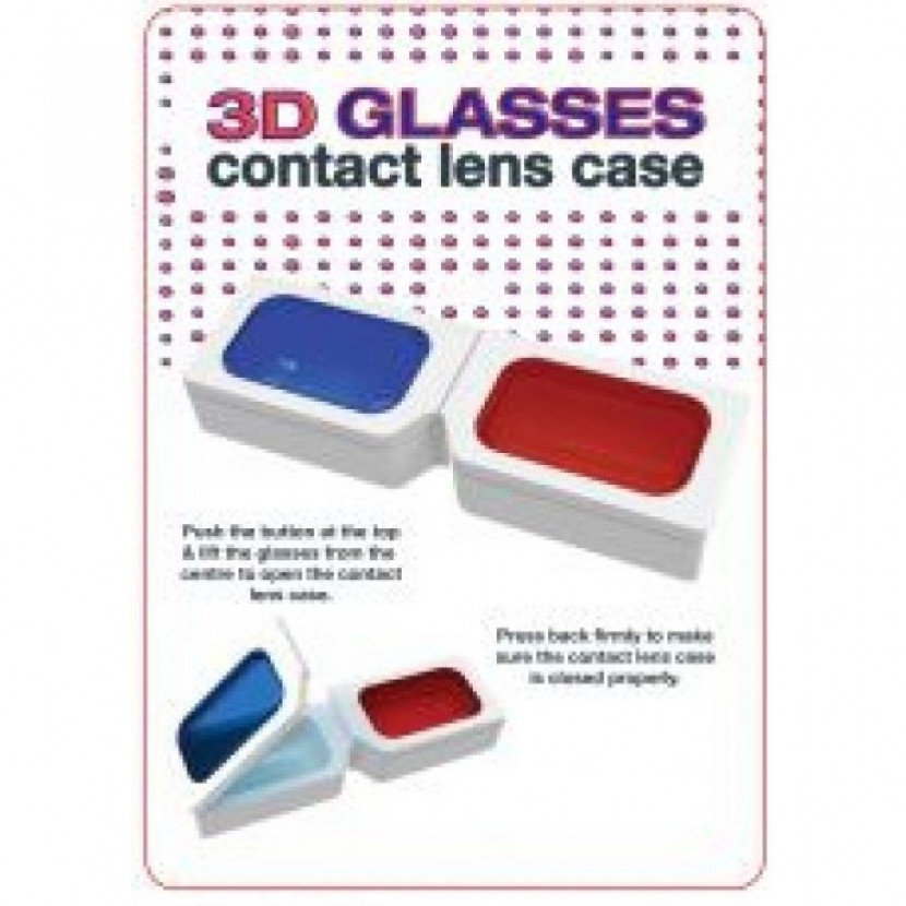 Pouzdro na čočky 3D brýle - bílé